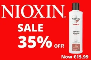 Nioxin hair loss shampoo scalp treatment Ireland
