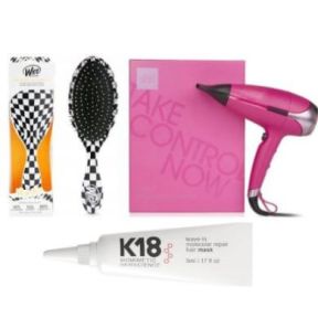GHD Helio Hair Dryer Orchid Pink With Free Wetbrush And K18 Treatment